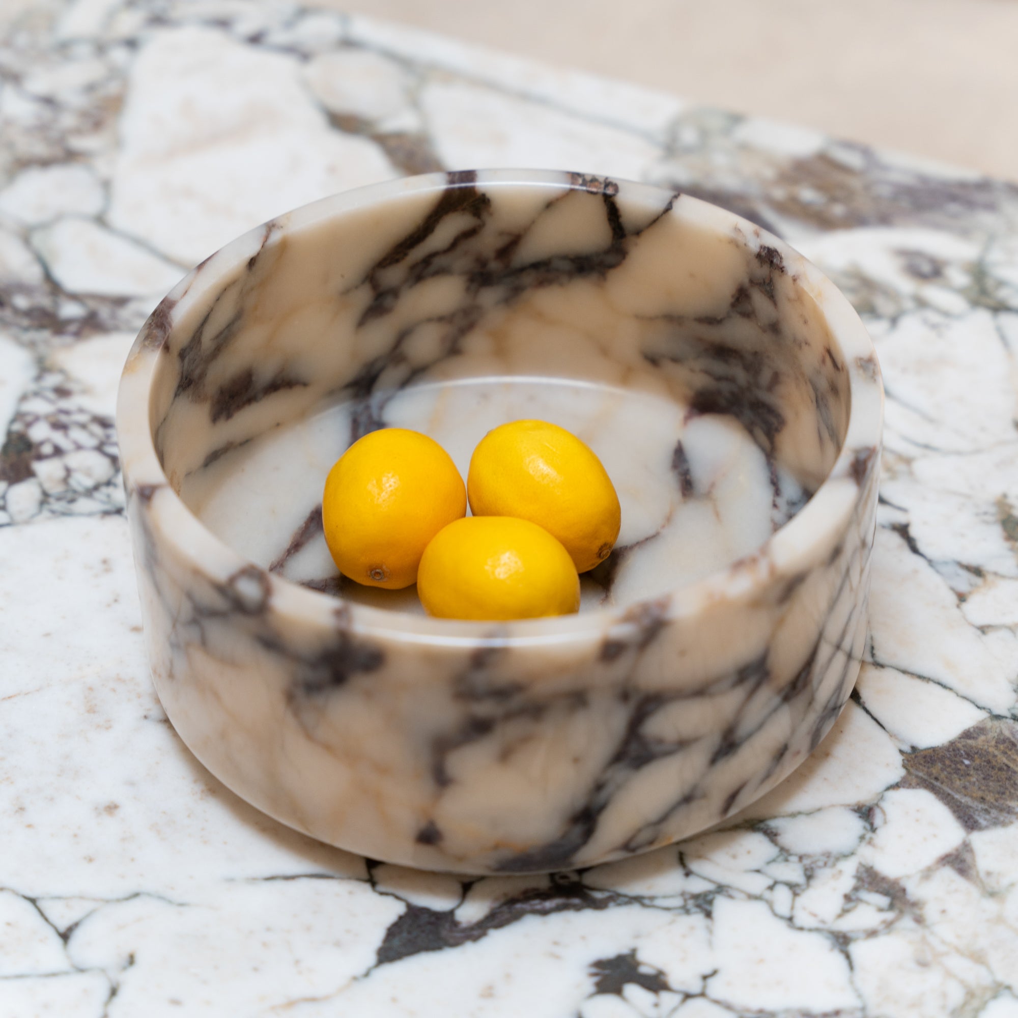 Calacatta Marble Fruit Bowl