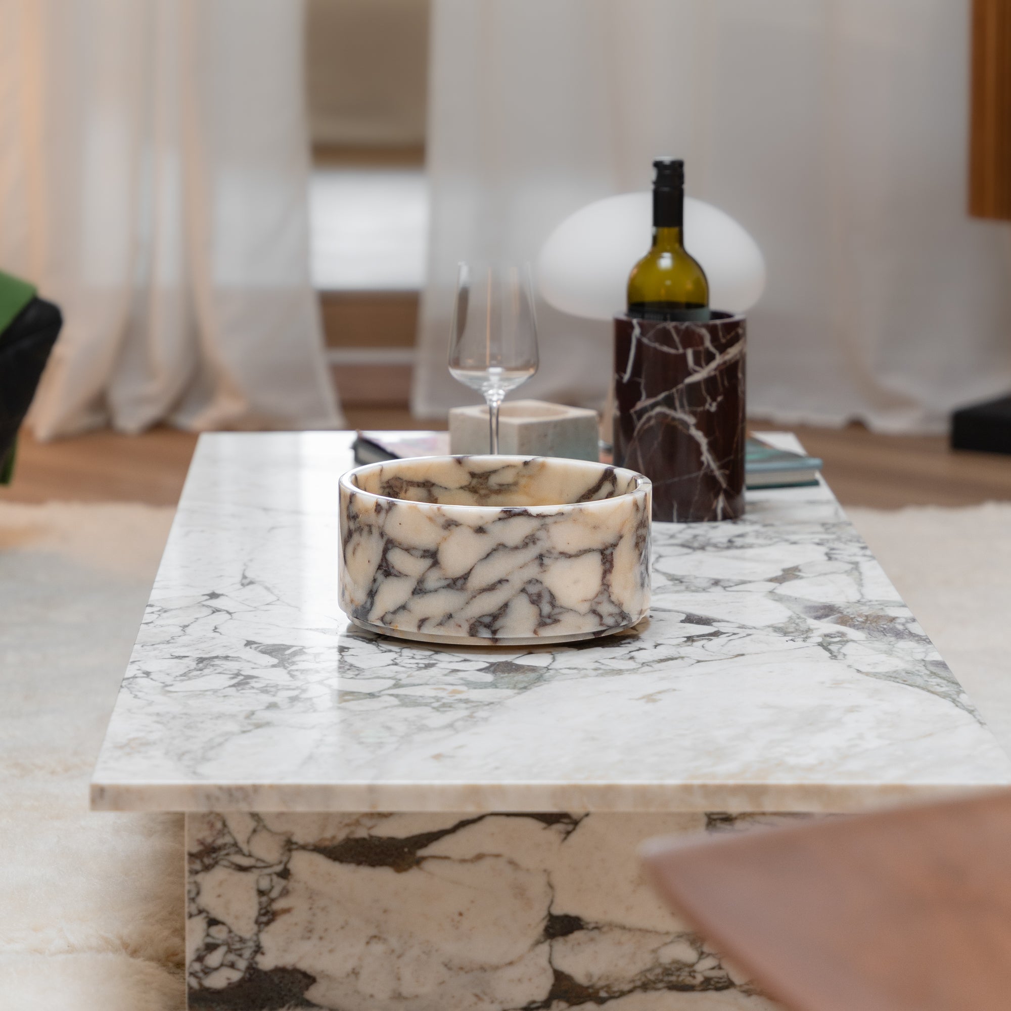 Calacatta Marble Fruit Bowl