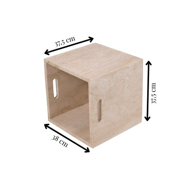 Side Table PLAY in Travertine
