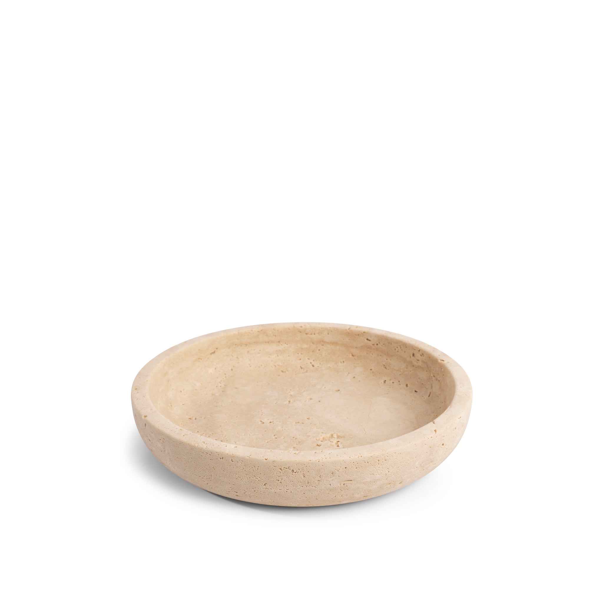 Travertine bowl 'Luna' M