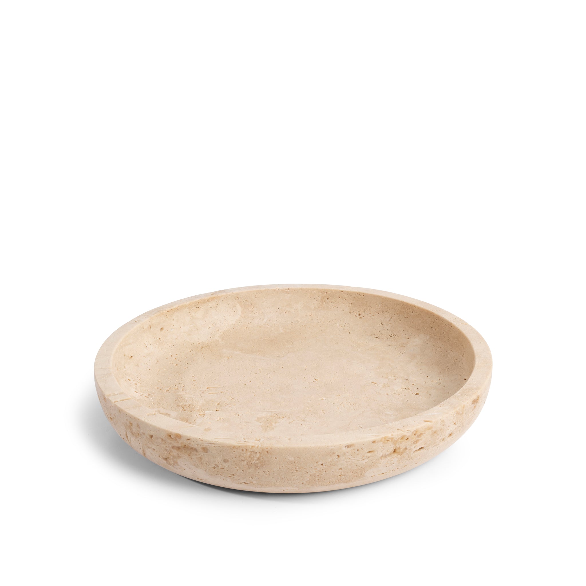 Travertine bowl 'Luna' L