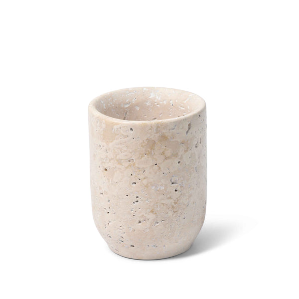 Beige Travertine '24/7' Toothbrush Holder