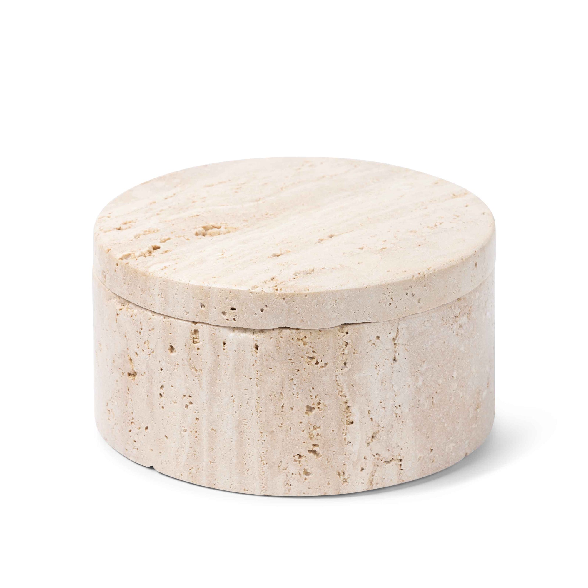 Beige Travertine 'Halo' Keepsake Object