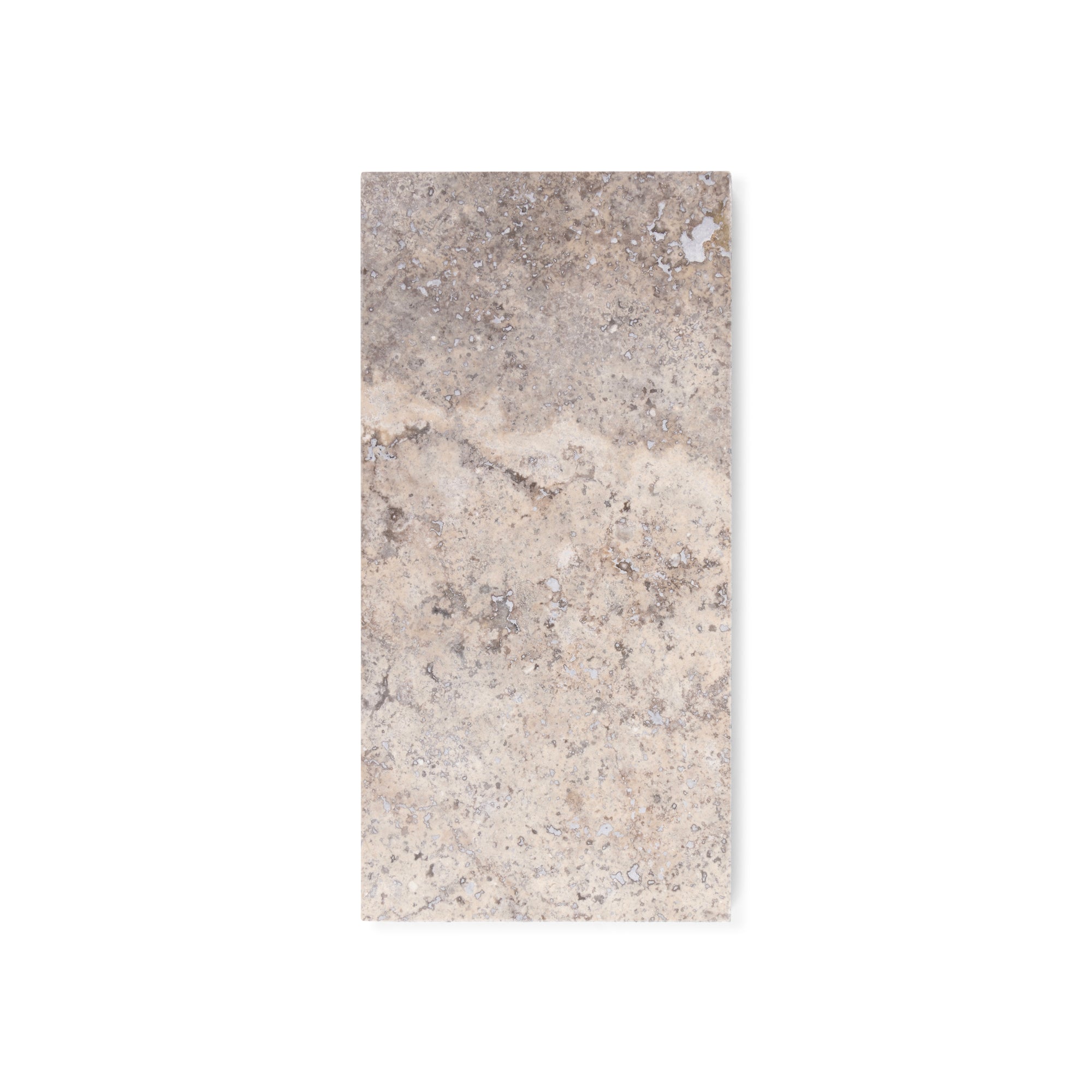 Silver Travertine Board S - 15 x 30 cm