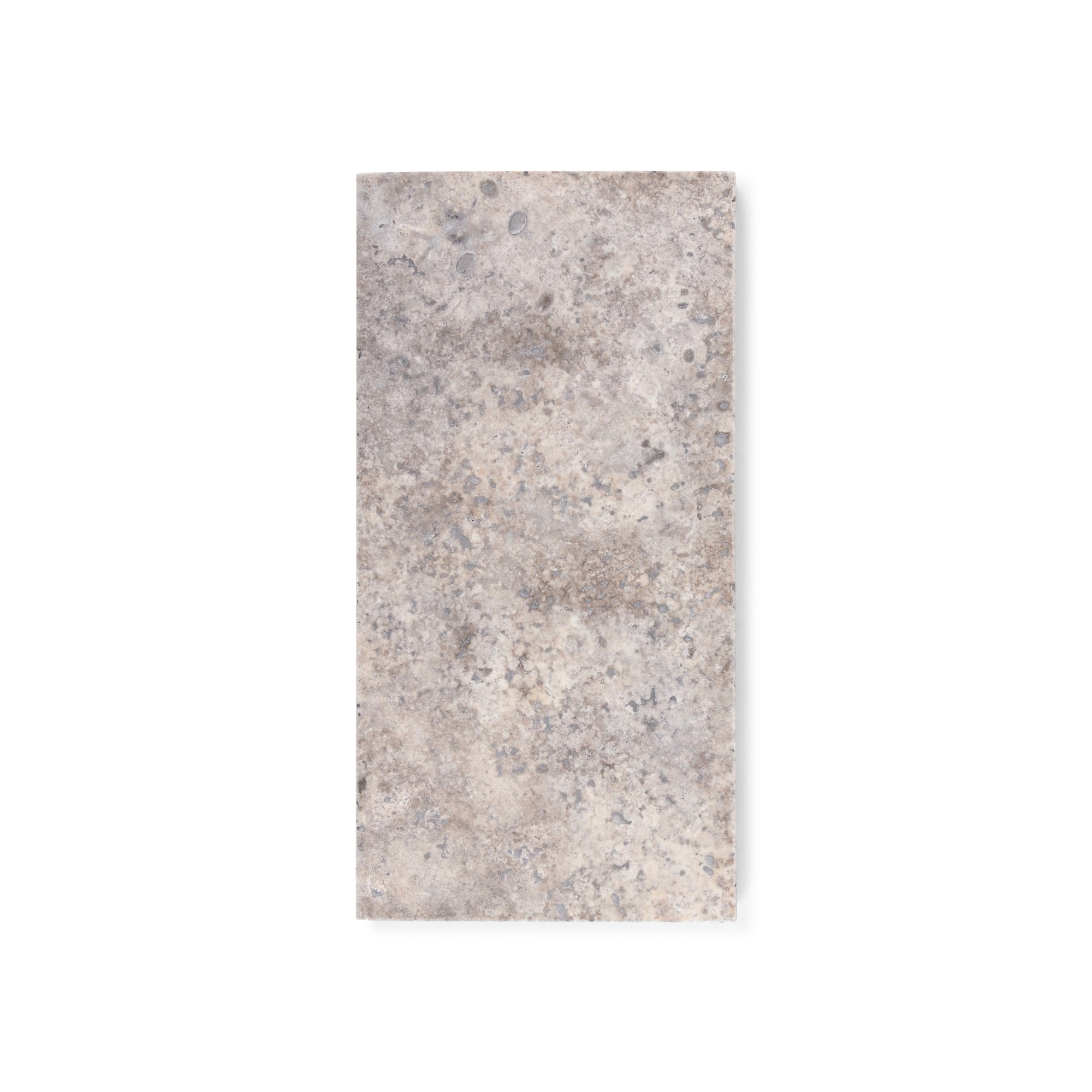 Silver Travertine Board S - 15 x 30 cm