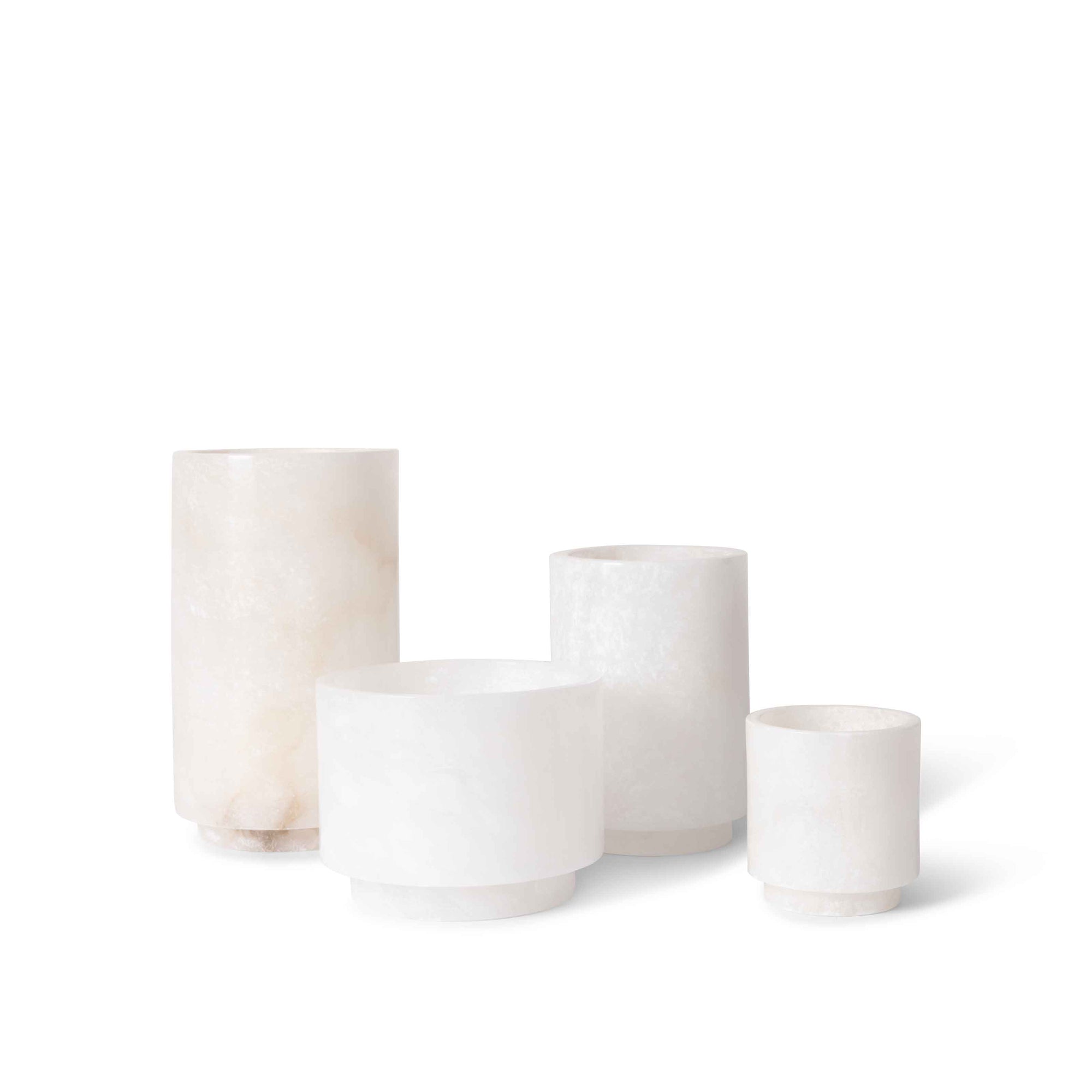 'The Bastards' Alabaster Tealight Holder Set