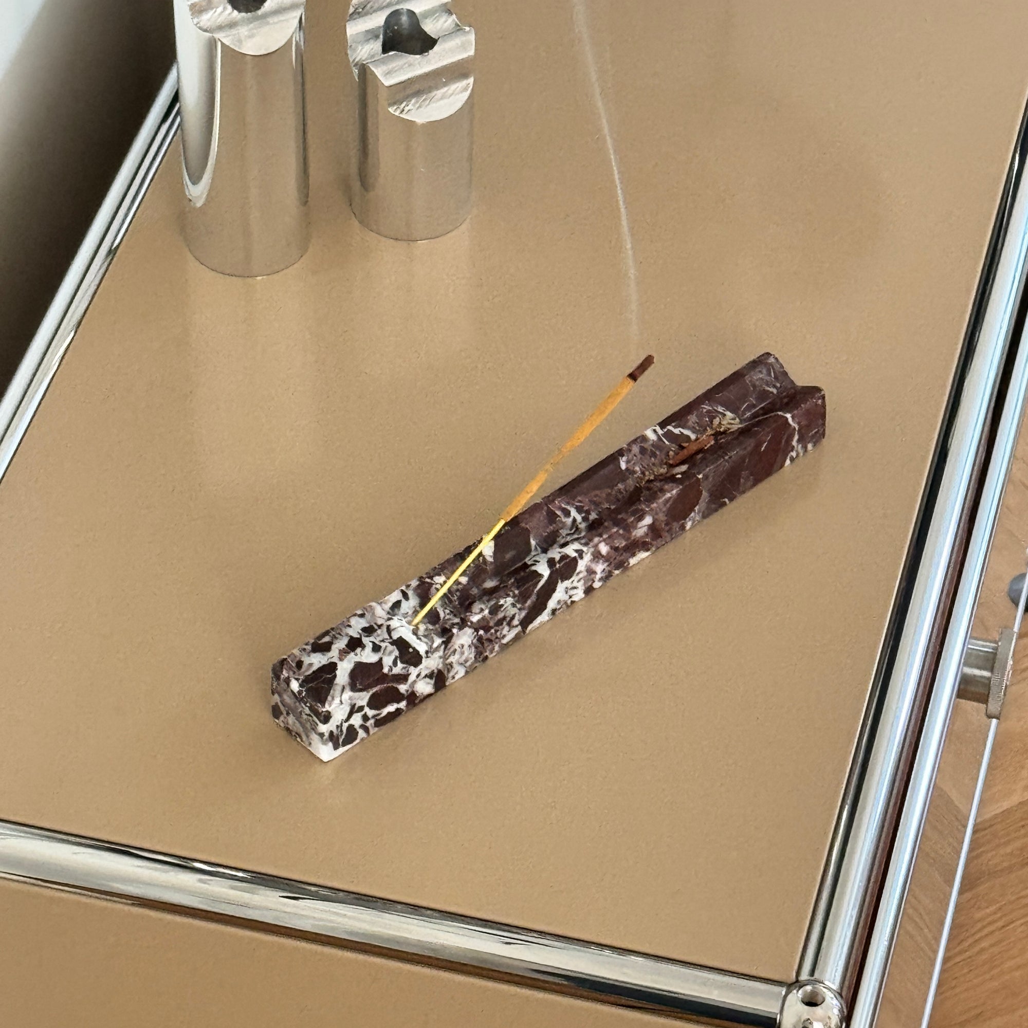 Pre-order: Burgundy Marble Incense Holder