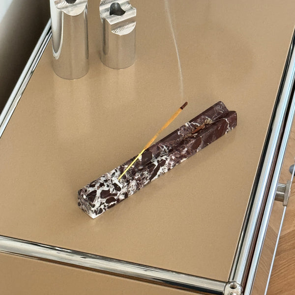 Pre-order: Burgundy Marble Incense Holder