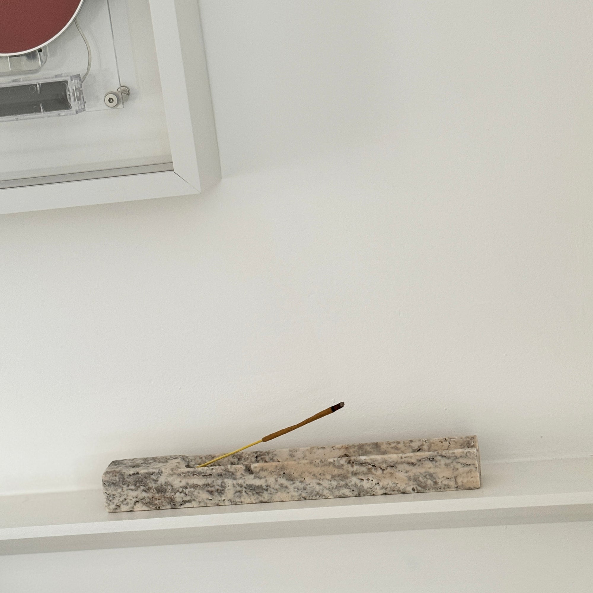 Pre-order: Silver Travertine Incense Holder