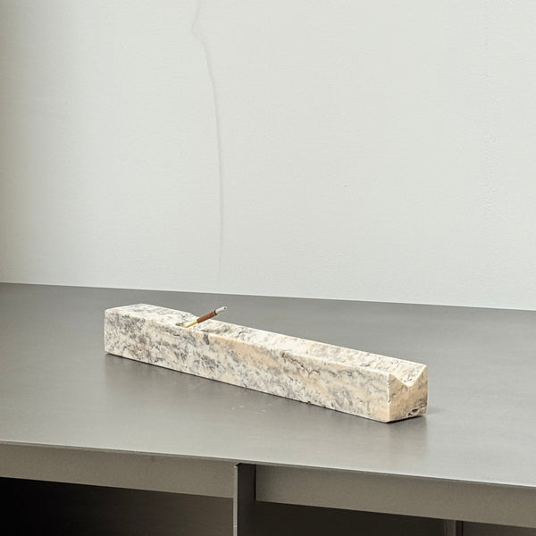 Pre-order: Silver Travertine Incense Holder
