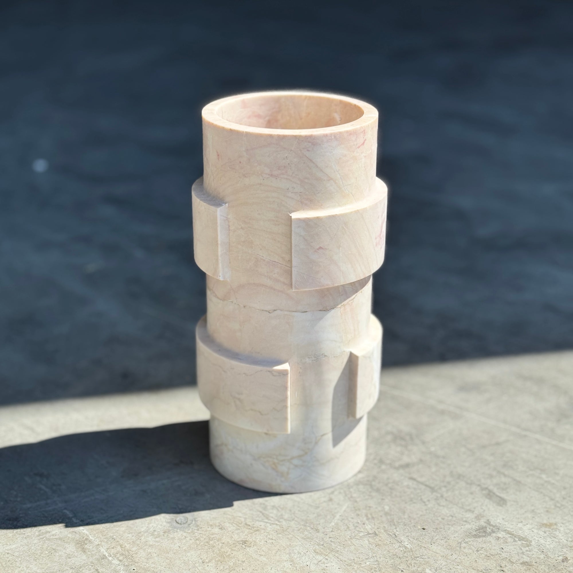 Stoned, not wasted: Pink Marble Vase 'Vida'