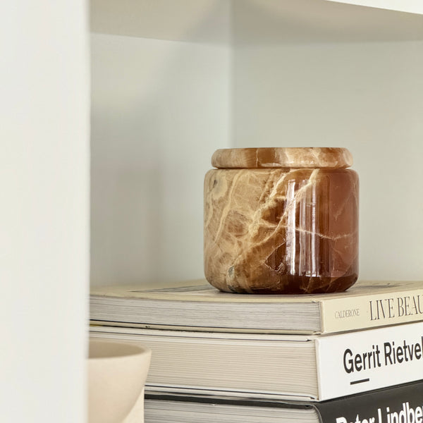 Brown Onyx Deco Pot 'Honey 150'