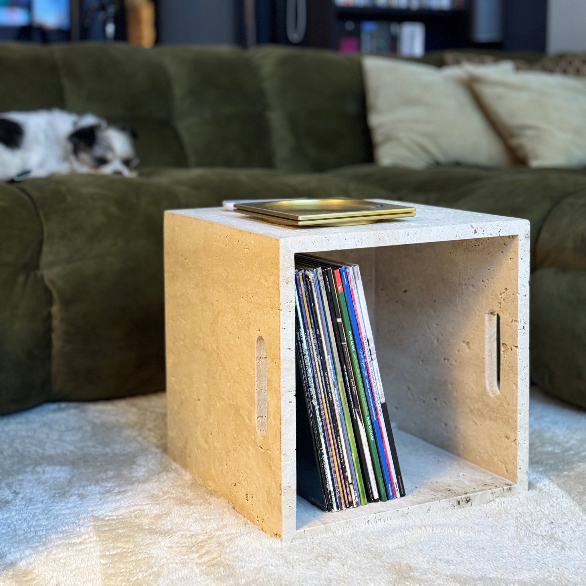 Side Table PLAY in Travertine