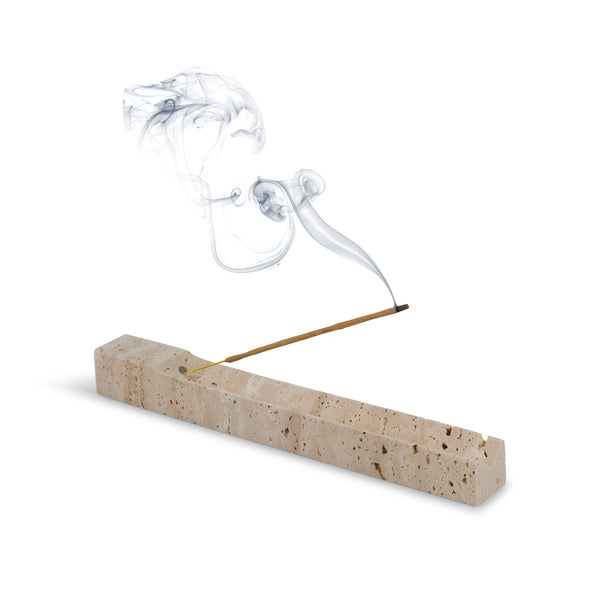 Pre-order: Beige Travertine Incense Holder
