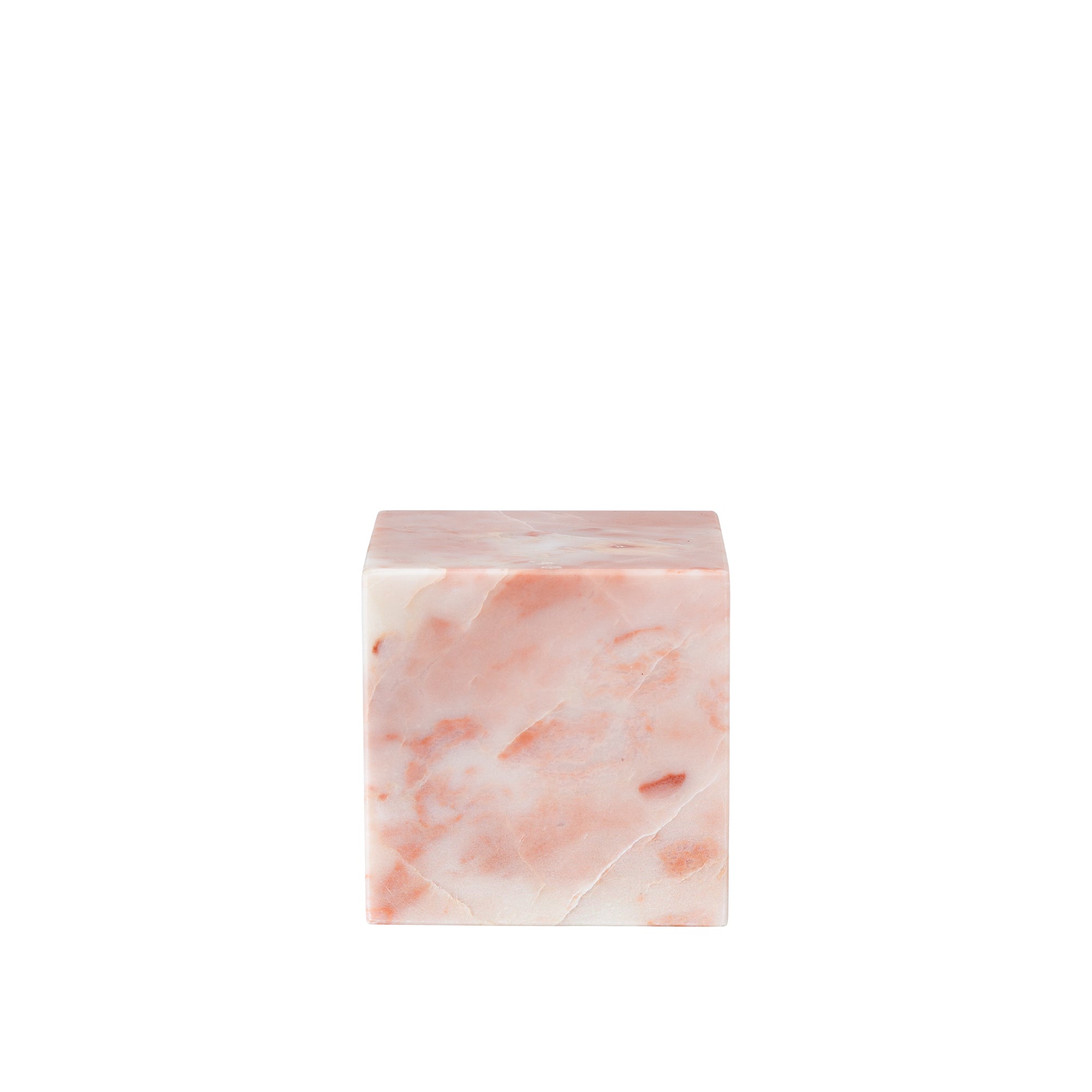 Stoned, not wasted: Pink Marble Block Bookend