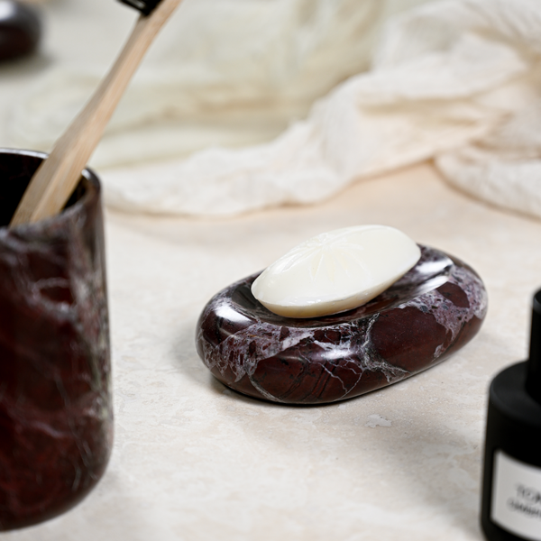 Burgundy Marble 'Classic' Soap Dish