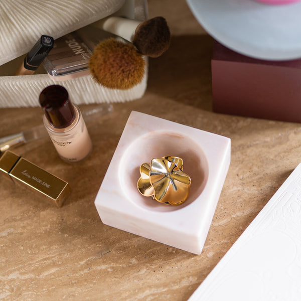 Pink Marble Block Bowl