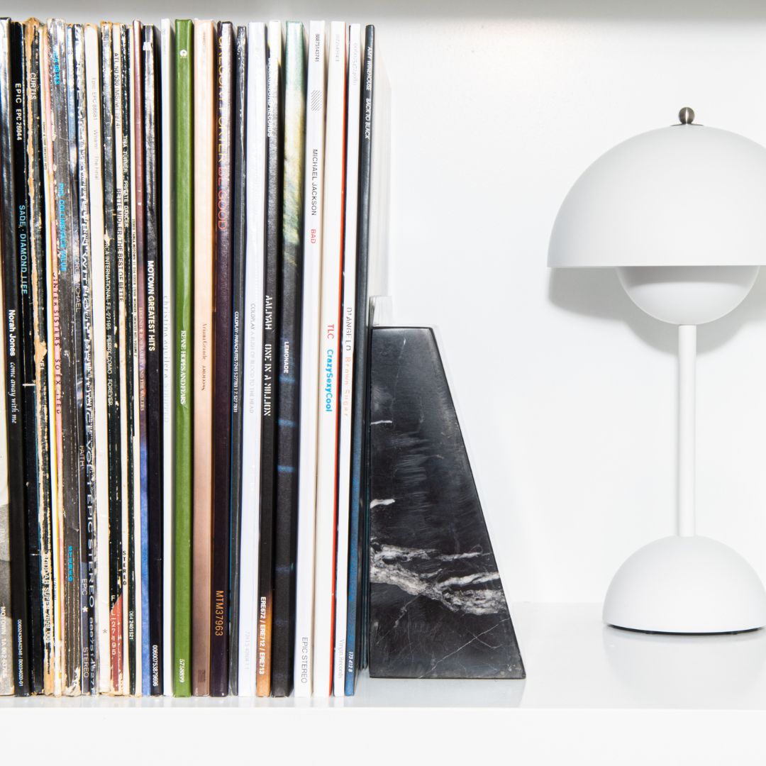 Stoned,not wasted: Black Marble Book End - 1 piece