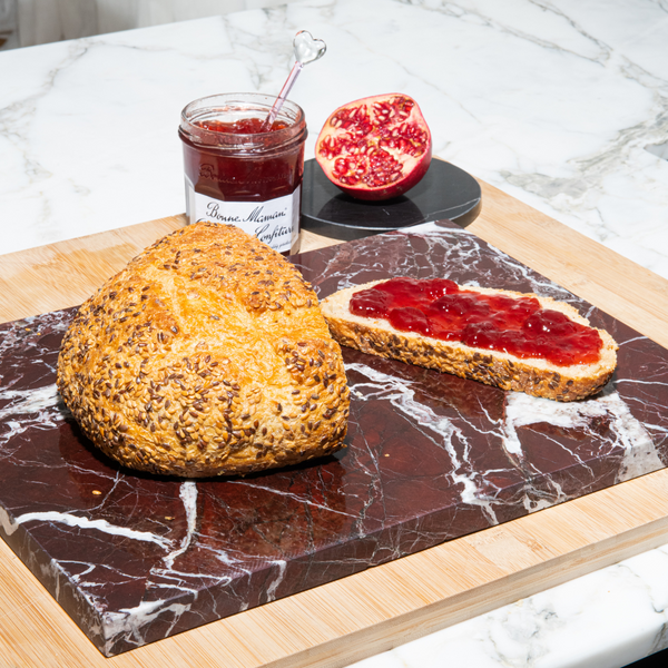 Stoned, not wasted: Burgundy Marble Rectangular Board L - 30 x 40 cm