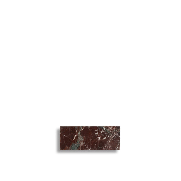 Burgundy Marble Rectangular Board XS - 10,5 x 25 cm