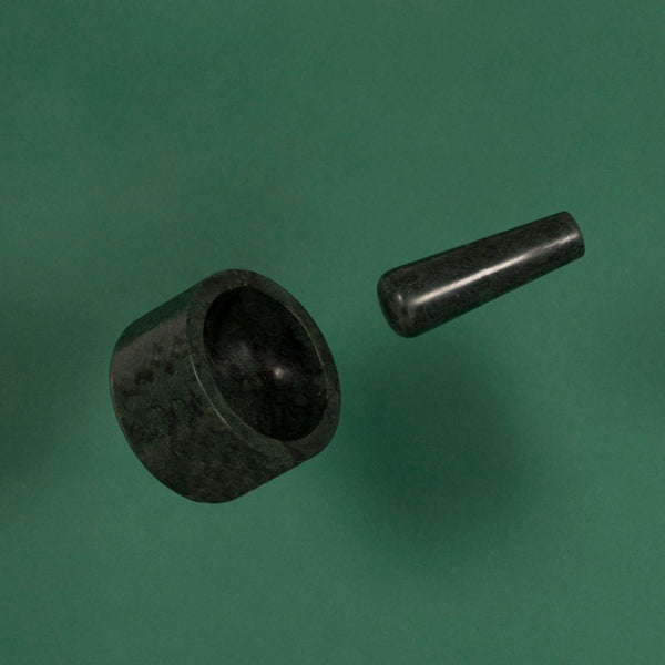 Green Marble Mortar & Pestle