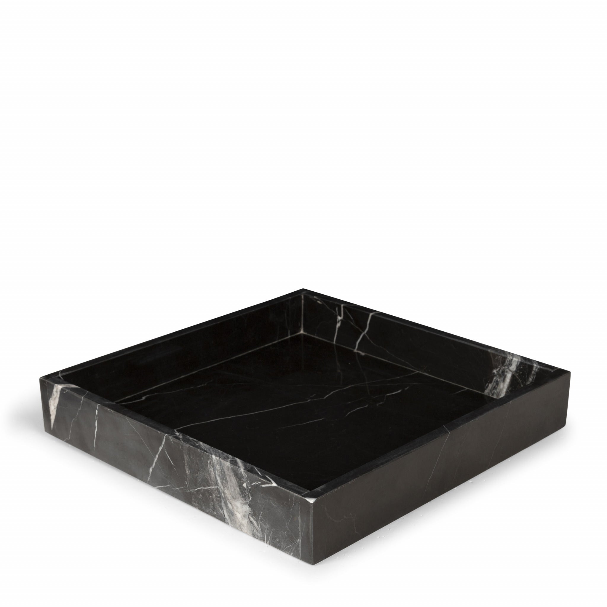 Black Marble Square Tray