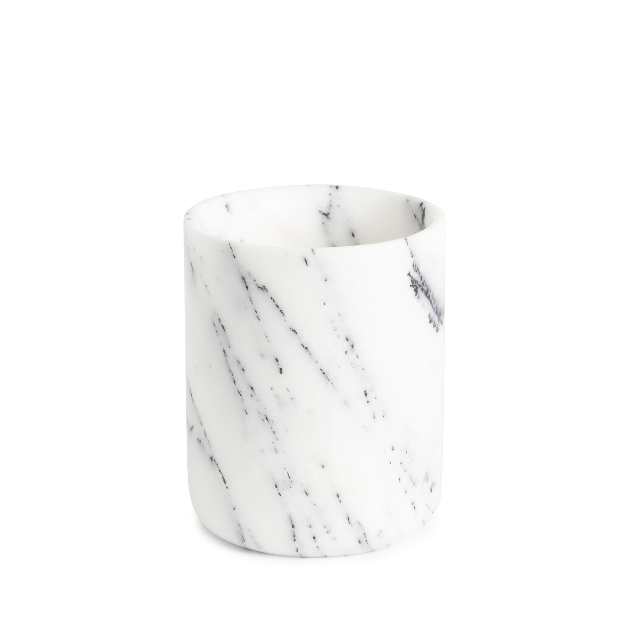 White Marble 'Classic' Toothbrush Holder