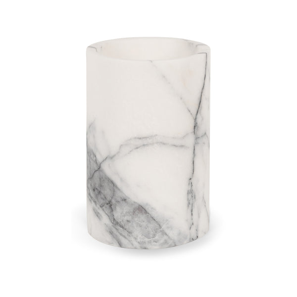 Bold White Marble Bottle Cooler