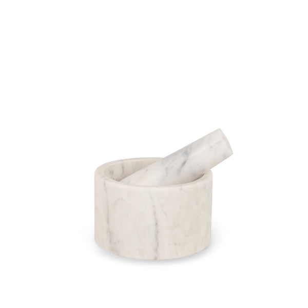 White Marble Mortar & Pestle