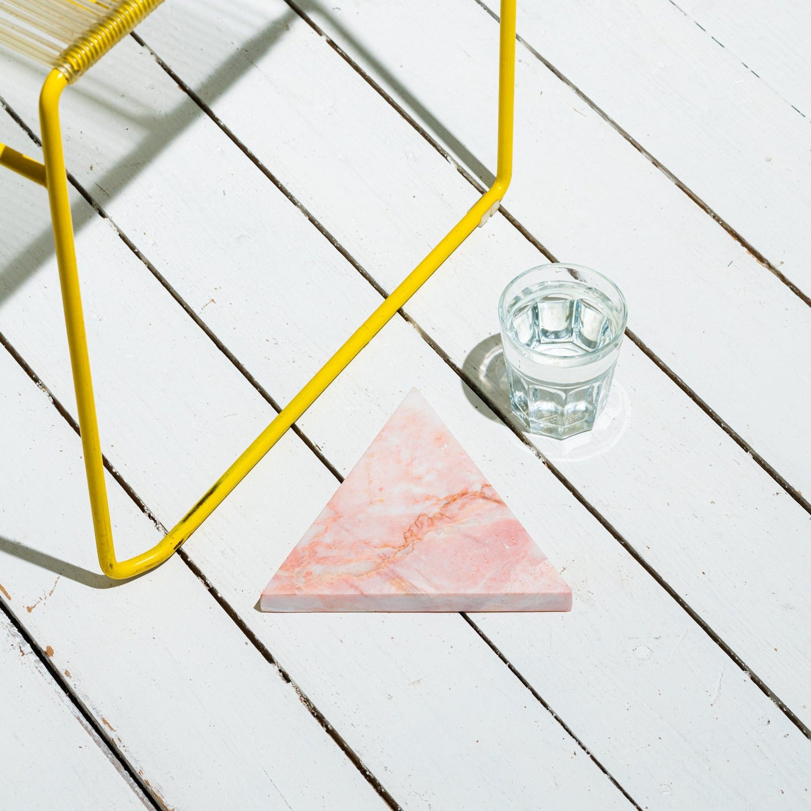 Pink Marble Triangle