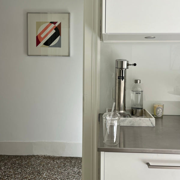 Bold White Marble Square Tray