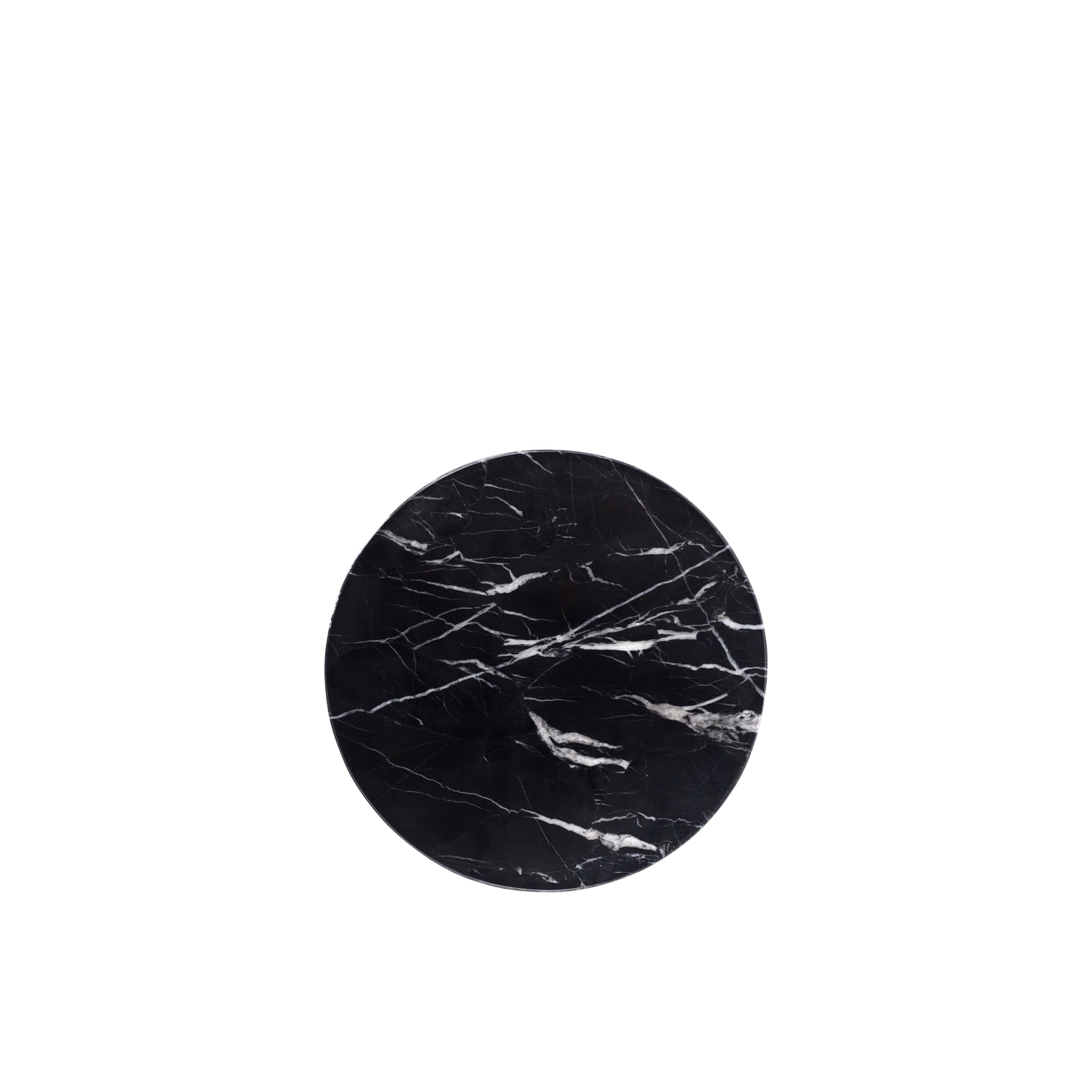 Black Marble Round Platter S