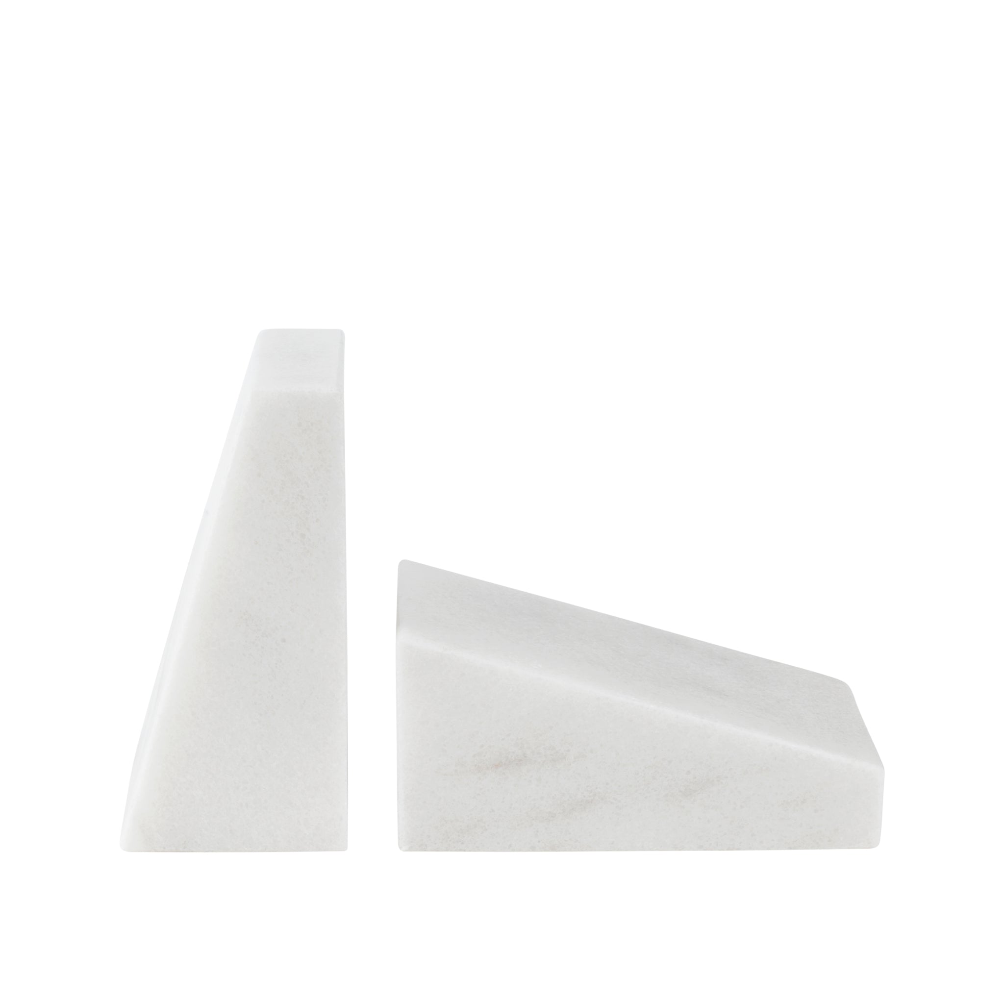 White Marble Book End Set