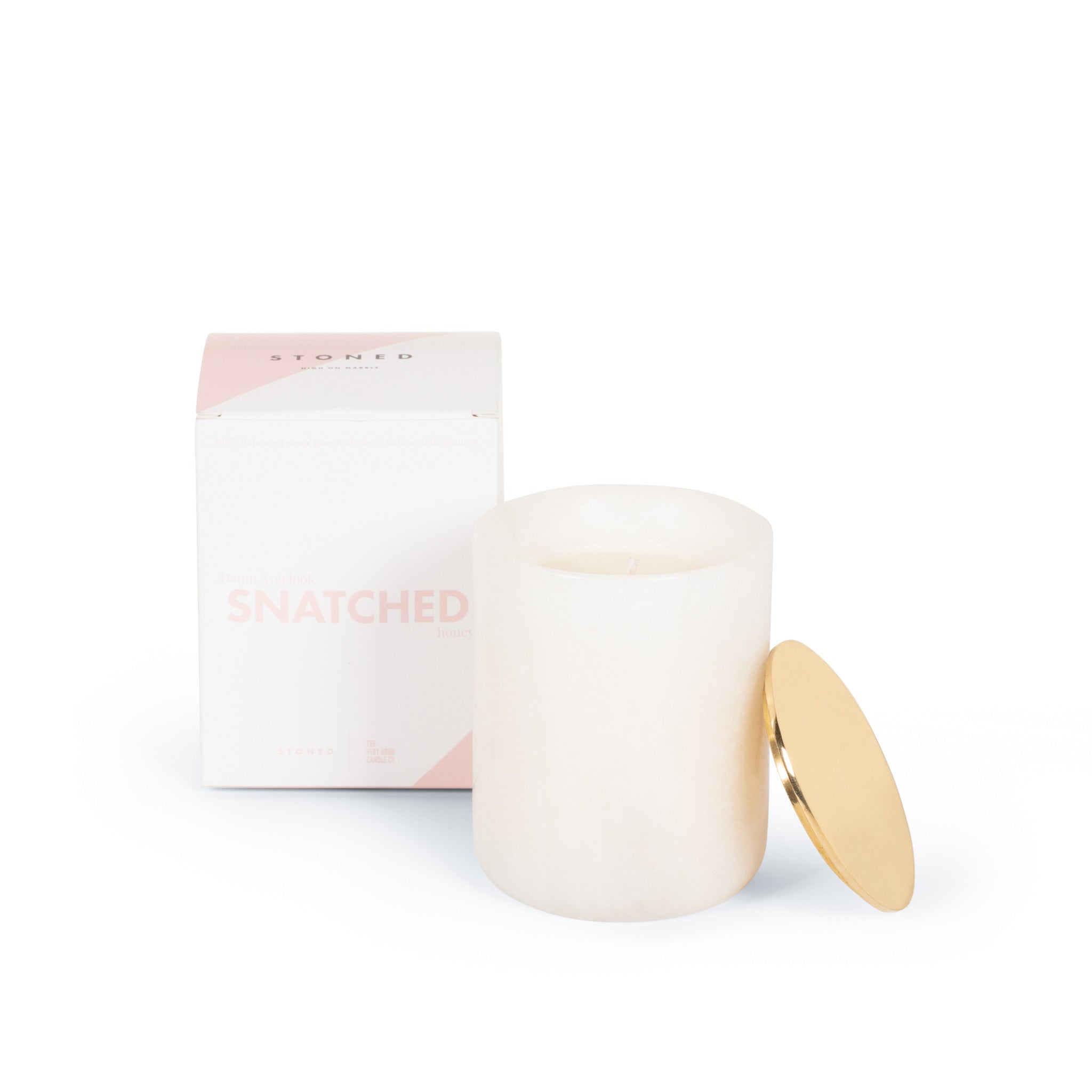 White Marble Scented Candle 'Snatched' M