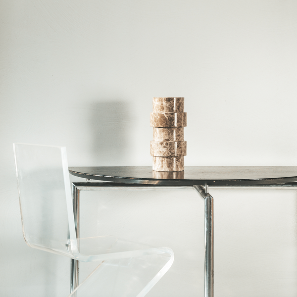 Brown 'Mud' Marble Object 'Vida'
