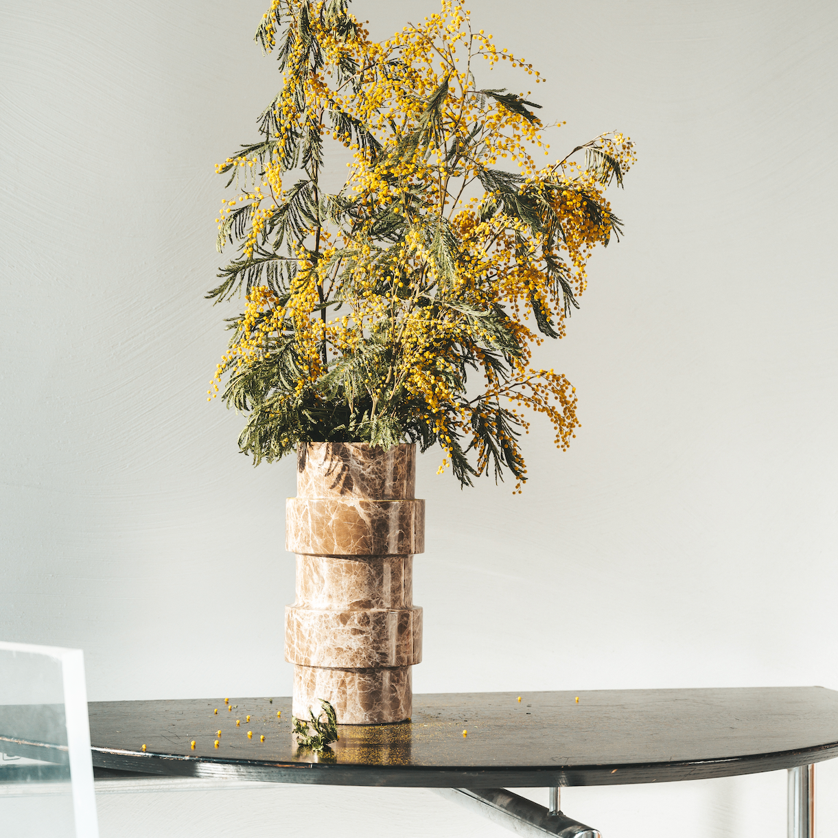 Brown 'Mud' Marble Object 'Vida'