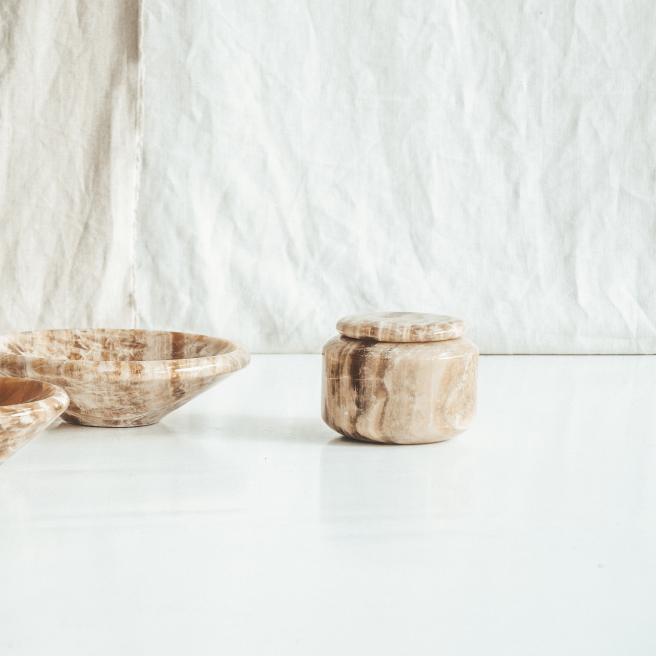 Brown Onyx Deco Pot 'Honey 190'