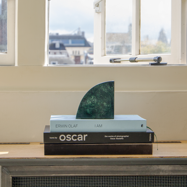 Stoned, not wasted: Green Marble Book End