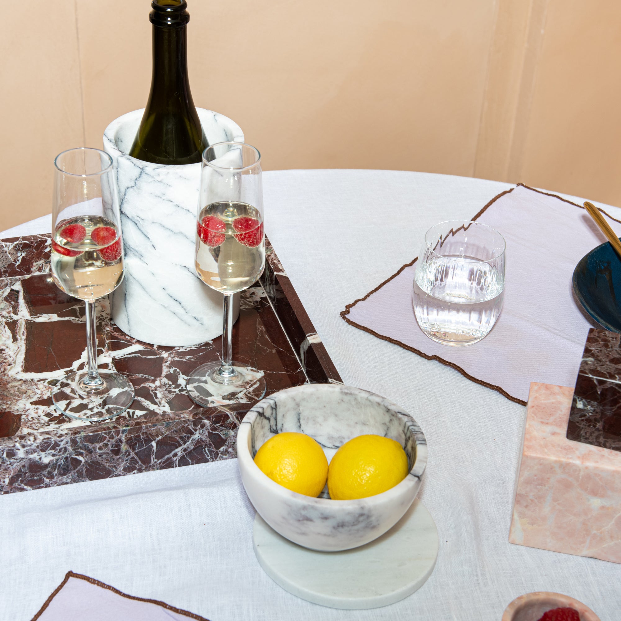 White Marble Platter S