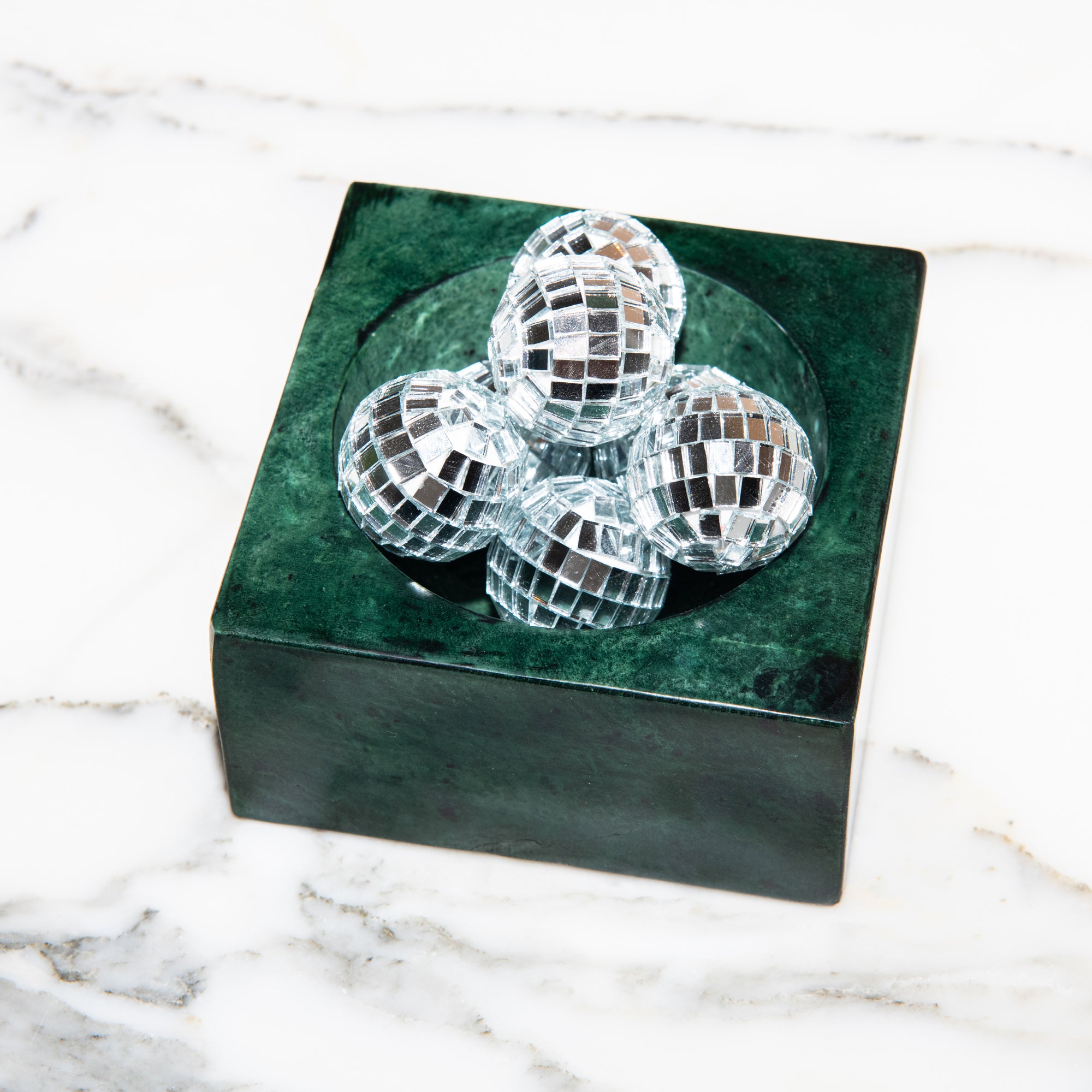 Stoned, not wasted: Green Marble Block Bowl