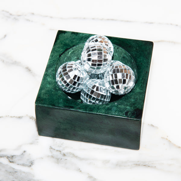 Stoned, not wasted: Green Marble Block Bowl