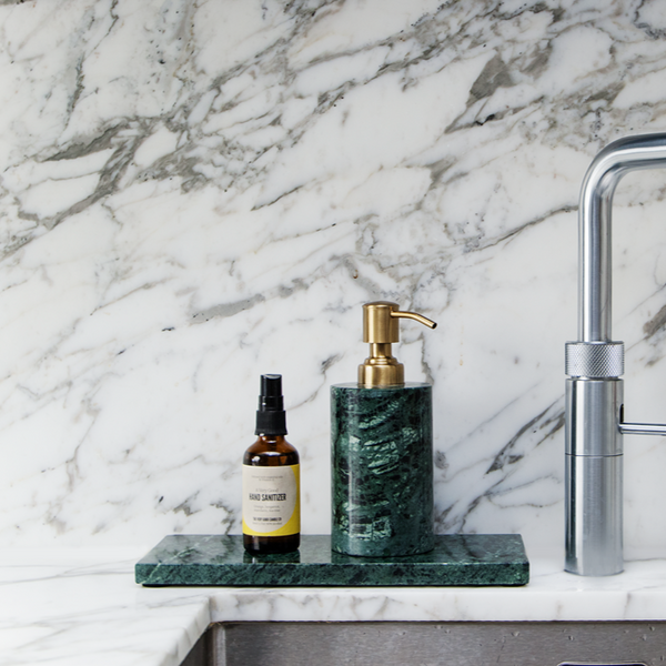 Stoned, not wasted: Green Marble Soap Dispenser