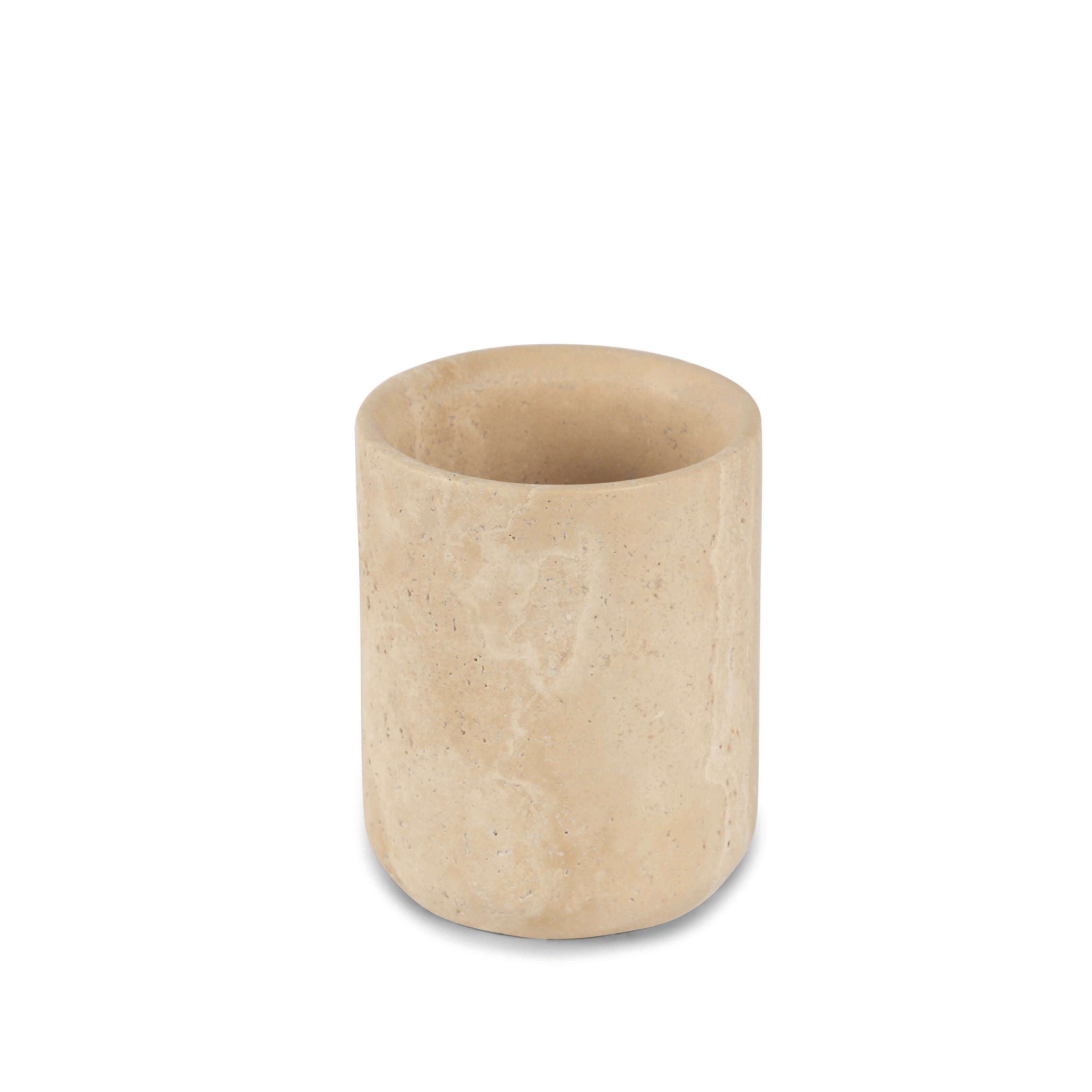 Travertine 'Classic' Toothbrush Holder – STONED