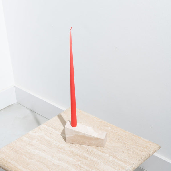 Travertine Candle Holder 'Stellar'