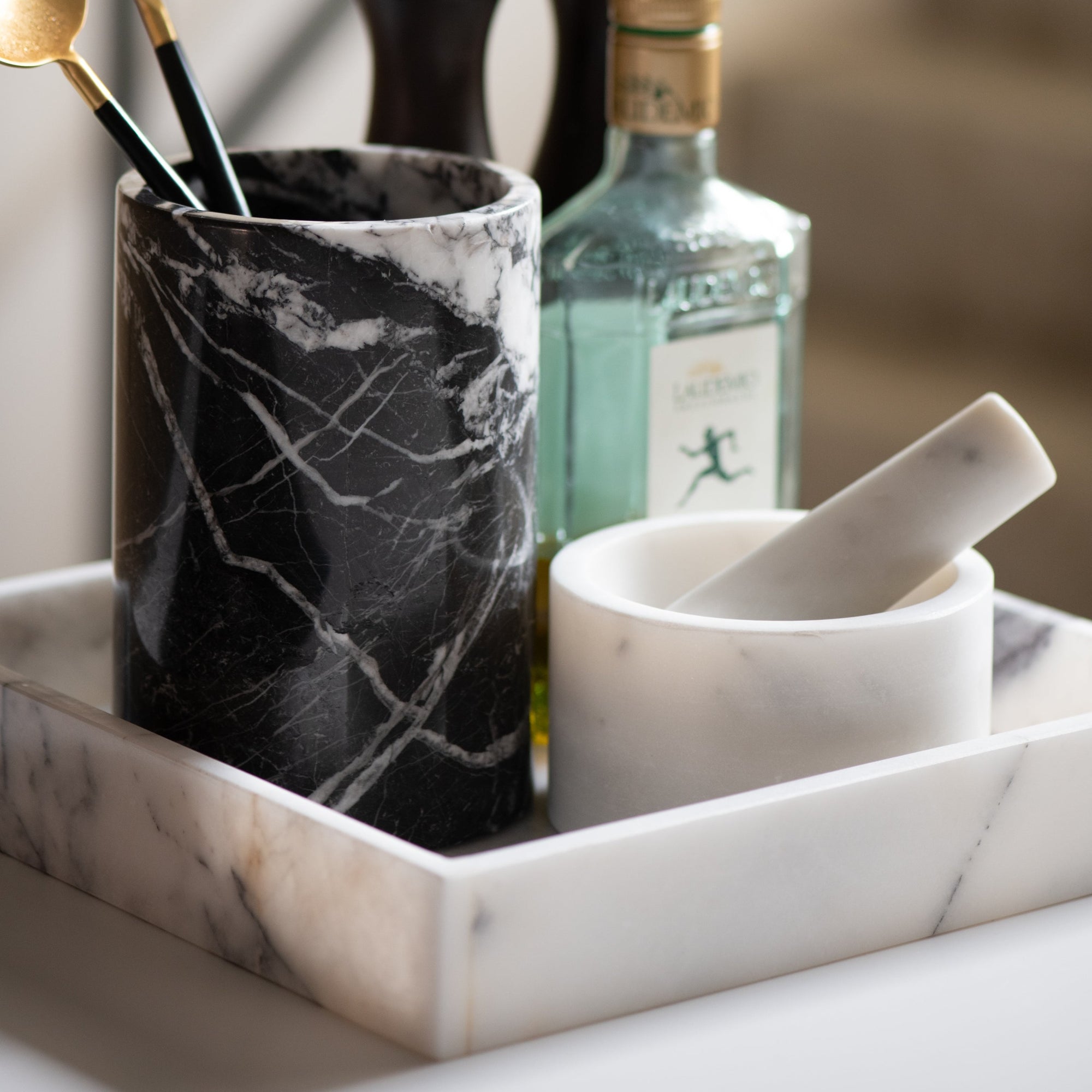 White Marble Mortar & Pestle