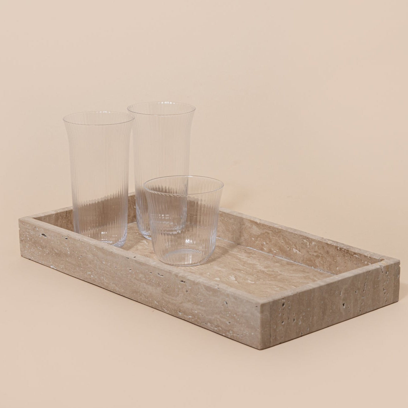 Travertine Rectangular Tray